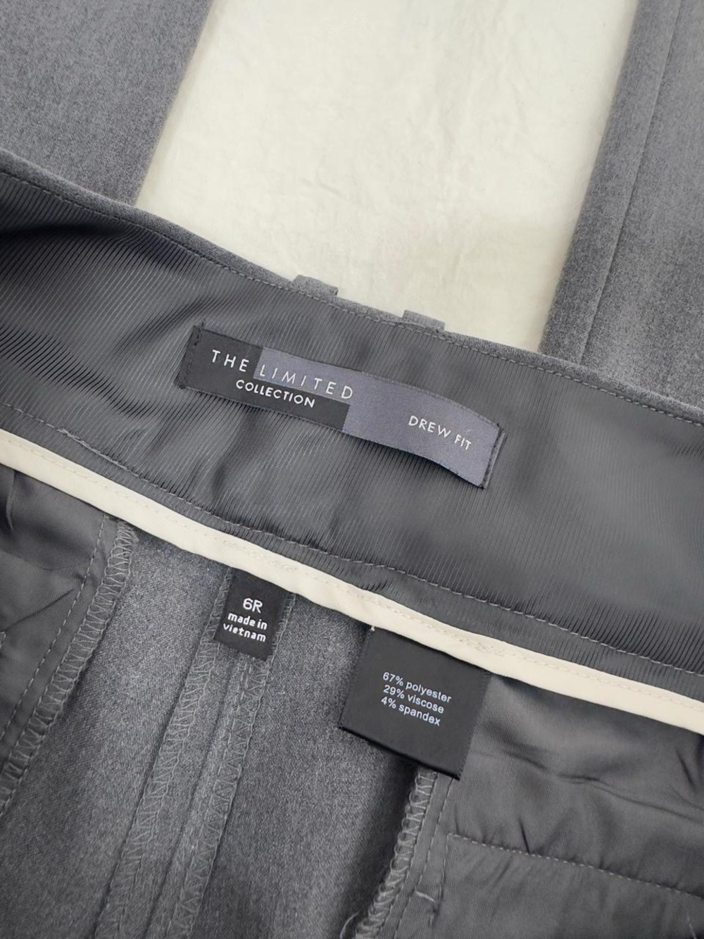 Gray Low Rise Bootcut Pants - Picture 6 of 8